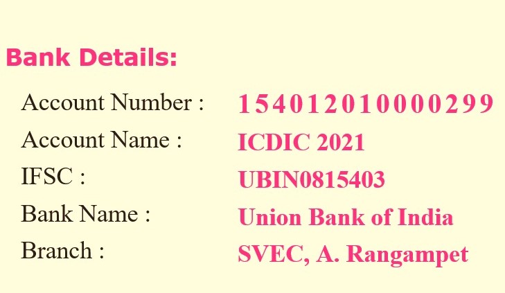 bank details